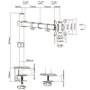 Aisens Soporte de Mesa Eco DT32TSR-147 para Monitor/TV 17-32 Pulgadas, Negro